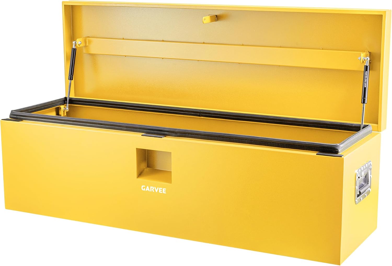 Garvee Steel Truck Tool Box Heavy Duty Truck Bed Toolbox w/Dual Lids, Lockable & Weatherproof, Fits for Pickup, Truck Bed, RV, Trailer