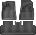 Compatible for Tesla Model 3 Highland 2024 TPE 3D Car Floor Mats Cargo Liner Trunk Pad Waterproof Protective Accessories(24MODEL3 LHD 3PCS)