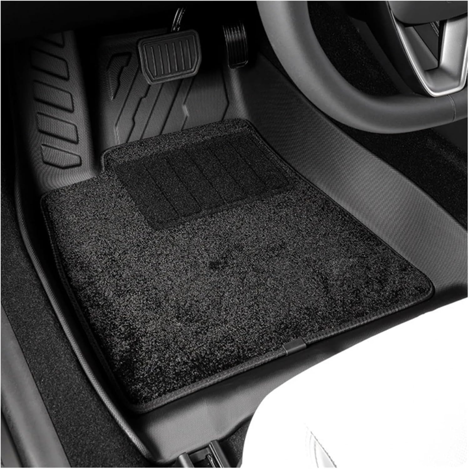 Floor Mats Compatible with Tesla Model 3 2024 Highland All Weather Cargo Liner Floor Mats Frunk Trunk Mats Backseat Protector Pad(3pcs Floor mat)