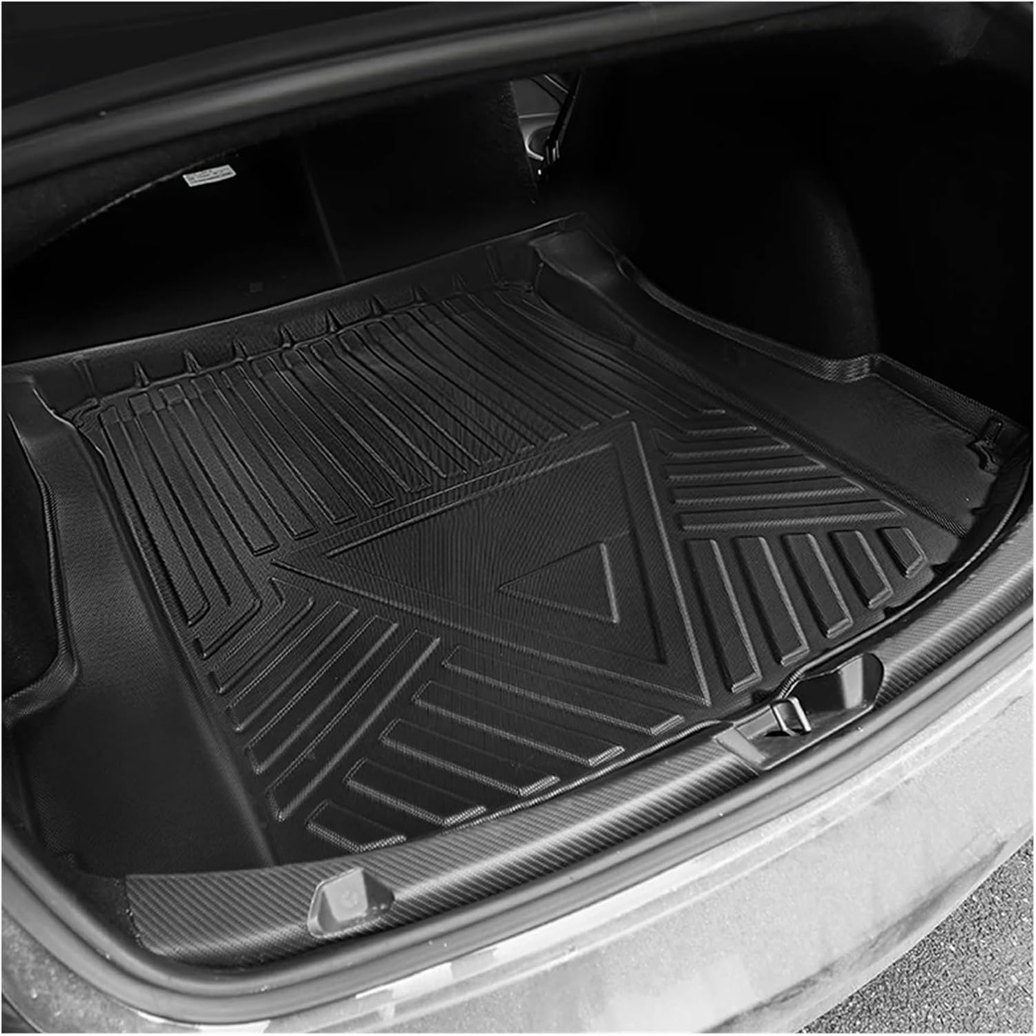 Car Compatible with Tesla Model 3 2017-2022 Car Floor Mats All-Weather Non-Slip TPE Foot Mats Cargo Liner Pad Waterproof Trunk Tray Accessories