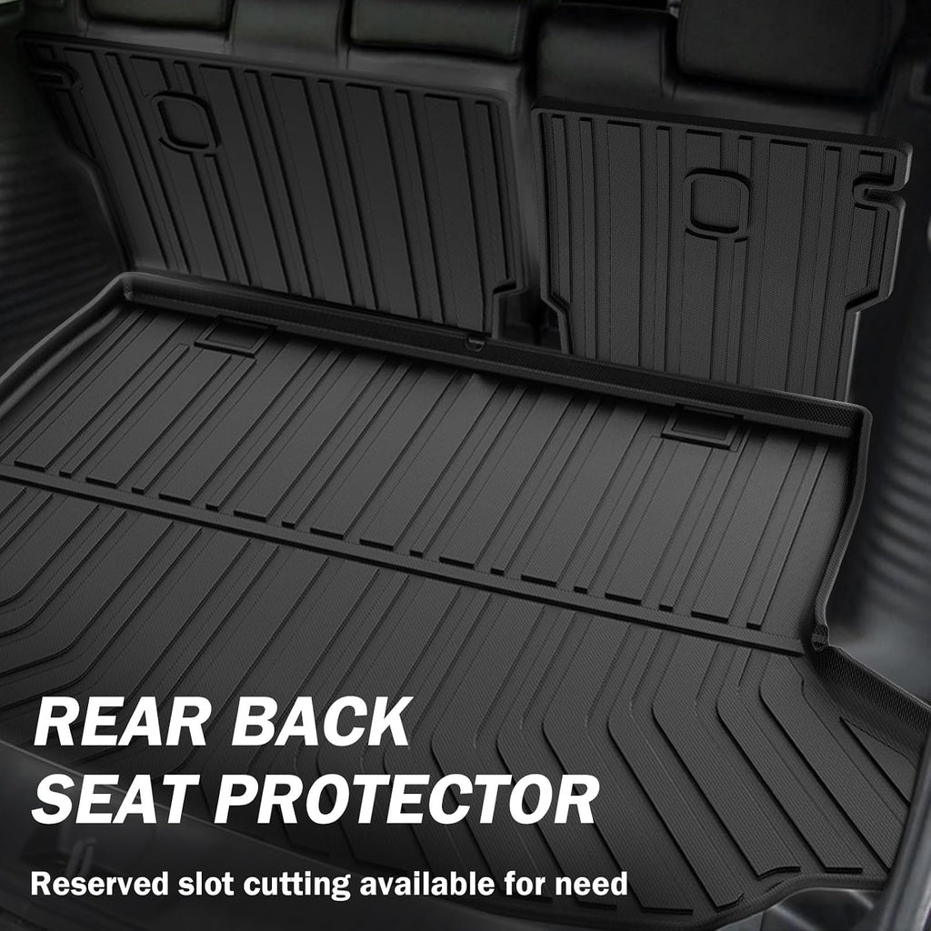 KUST Floor Mats for Honda HR-V 2023-2025 2026, Cargo Mat Floor Liners Back Seat Mats for HRV Accessories, All Weather Protection TPE Rubber Rear Trunk Mat High Edge (Full Set Mats)