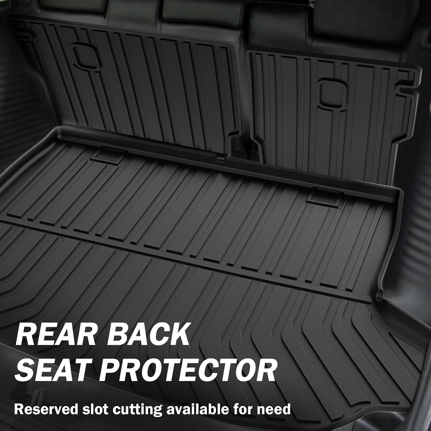 KUST Floor Mats for Honda HR-V 2023-2025 2026, Cargo Mat Floor Liners Back Seat Mats for HRV Accessories, All Weather Protection TPE Rubber Rear Trunk Mat High Edge (Full Set Mats)