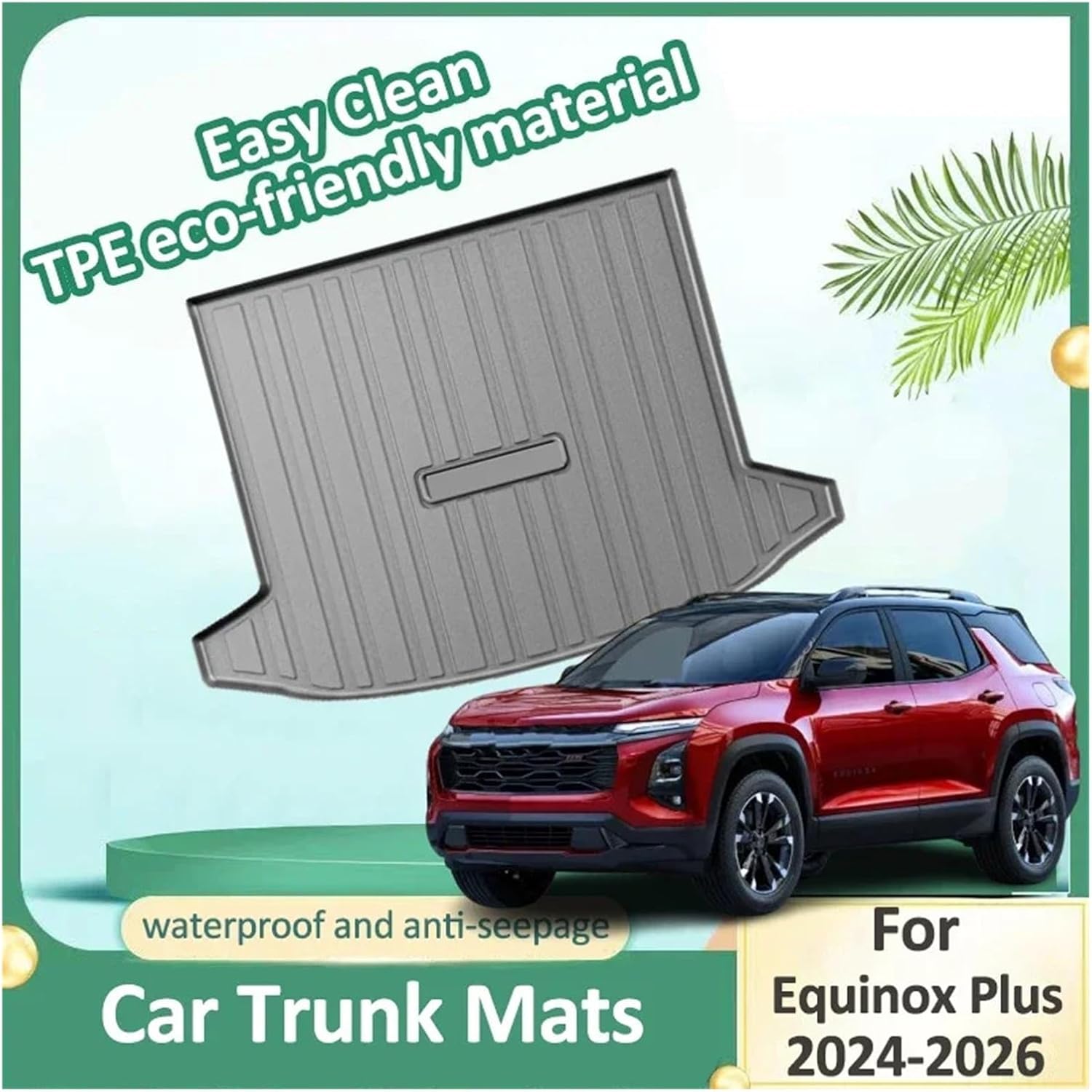 Car Trunk Mat Compatible for Equinox Compatible for Plus MK4 2024-2026 Trunk Rubber Cargo Liner Carpet Cover Floor Mats Cars Accessories
