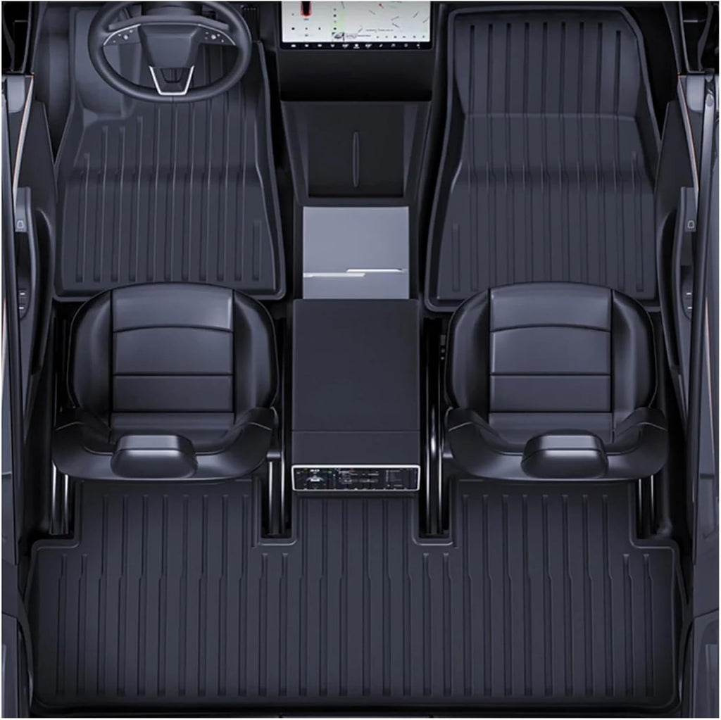 Floor Mats 2024 Compatible with Tesla Model 3 Highland,TPE All Weather Protection Cargo Liner Floor Mats and Cargo Trunk Mats Accessorie(M3 2024 3pcs)