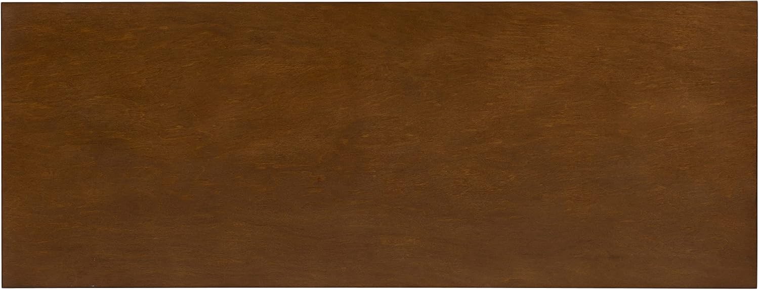 Linon Melissa Mid-Century Modern Walnut Console Table