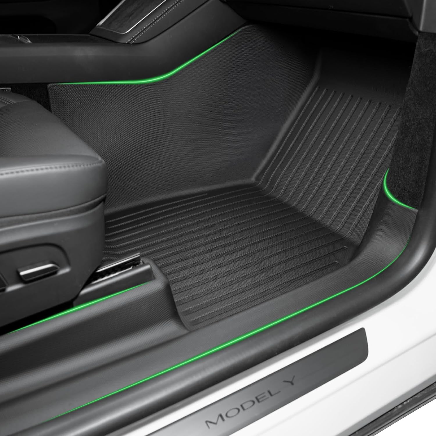 SUPER LINER 9-Piece Floor Mats Compatible with 2025-2026 Tesla Model Y Juniper - TPE Floor Liner& Accessories, CabinProtect™ Pro Kit Full-Cabin Protection System (Only fit Premium&Performance)