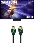 Samsung QN48S90FAEXZA 48 Inch 4K OLED Smart TV with an AudioQuest Forest HDM48FOR225 2.25M 48G 8K-10K HDMI Digital Cable (2025)