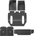 for Tesla Model X 2024 5/6/7 Seat TPE 3D Car Floor Mats Cargo Liner Trunk Pad Waterproof Protective Left Rudder(6seats 8PCS)