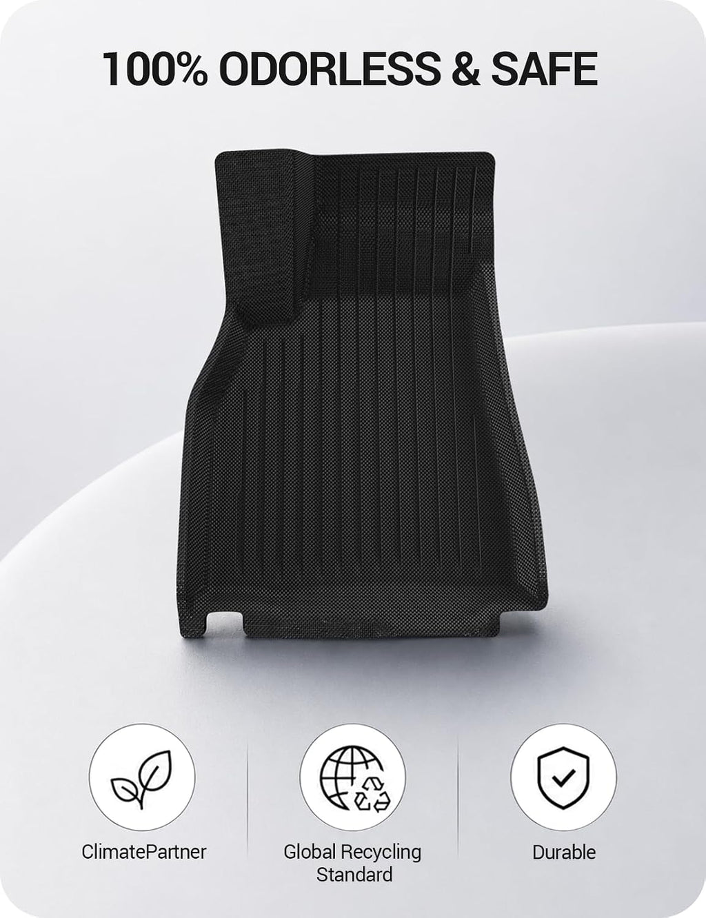 BASENOR 7PCS Floor Mats for 2021-2026 Tesla Model S & Plaid (Proprietary Design), All-Weather Premium 3D Material Liners (Cabin, Frunk, Trunk & Sub-Trunk), Odorless & Anti-Slip Model S Accessories
