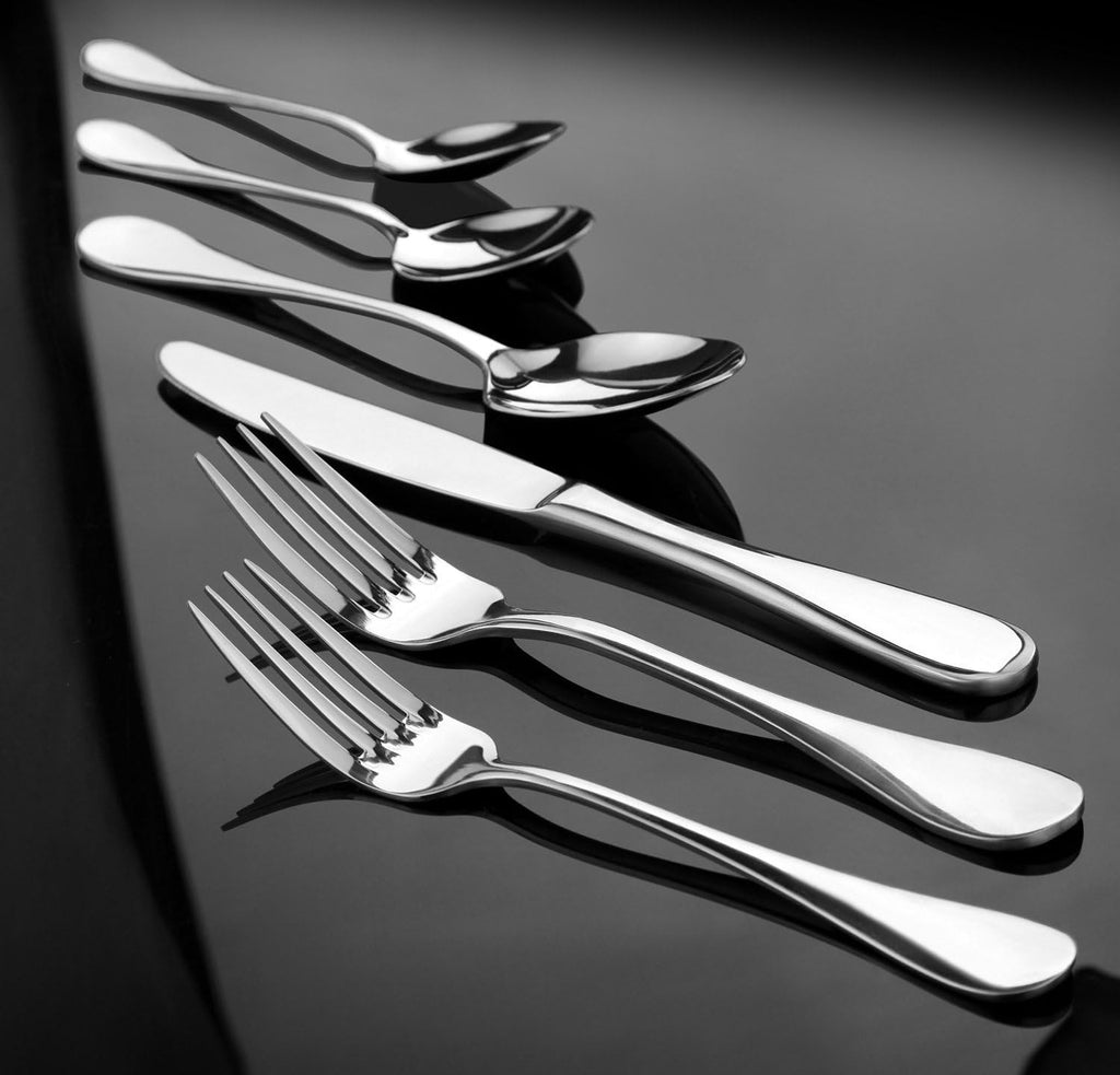 Artaste 56440 Rain 18/10 Stainless Steel 47-Piece Flatware Set, Service for 8