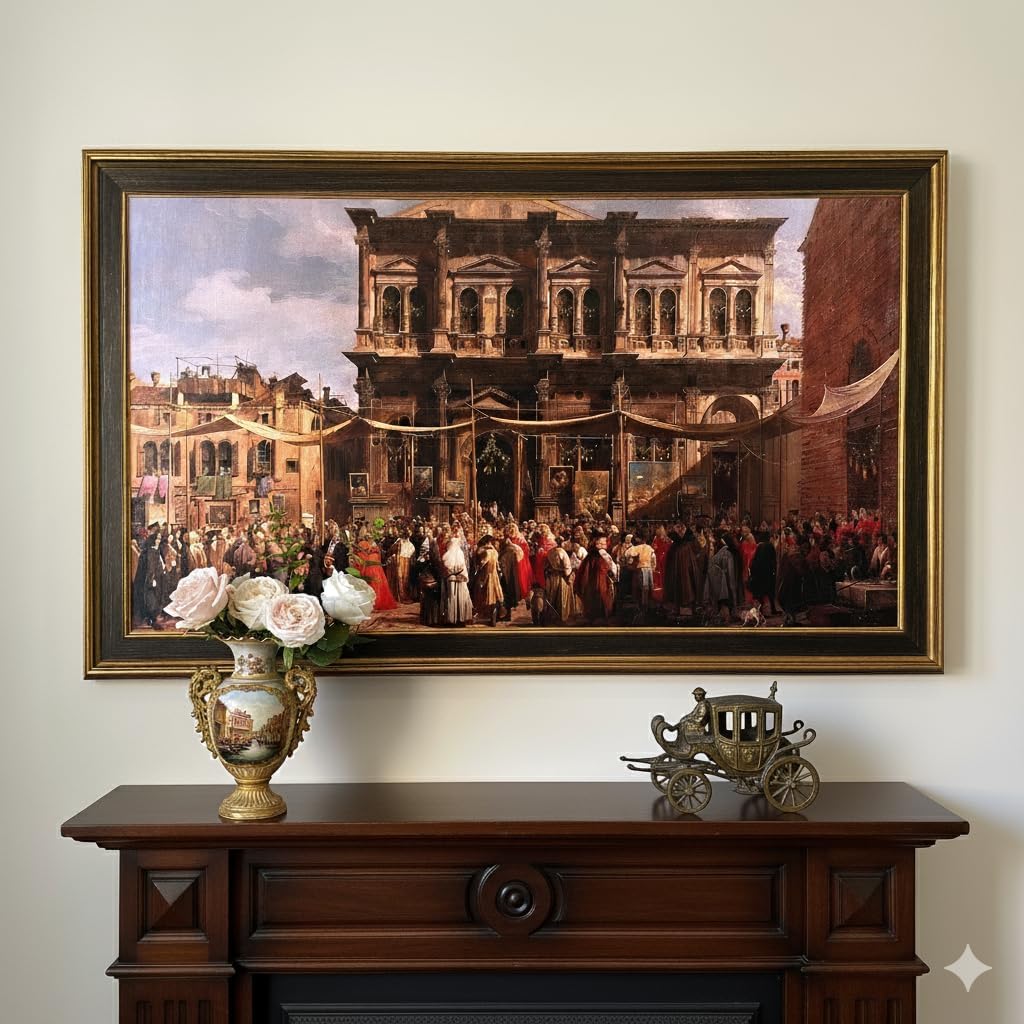 Black TV frame 32' (Gilded Noir, 32-LS03) - Compatible ONLY with Samsung The Frame TV and Pro TVs (Fits 2021-2026, LS03A, LS03B,LS03C,LS03D,LS03FA,LS03FW)