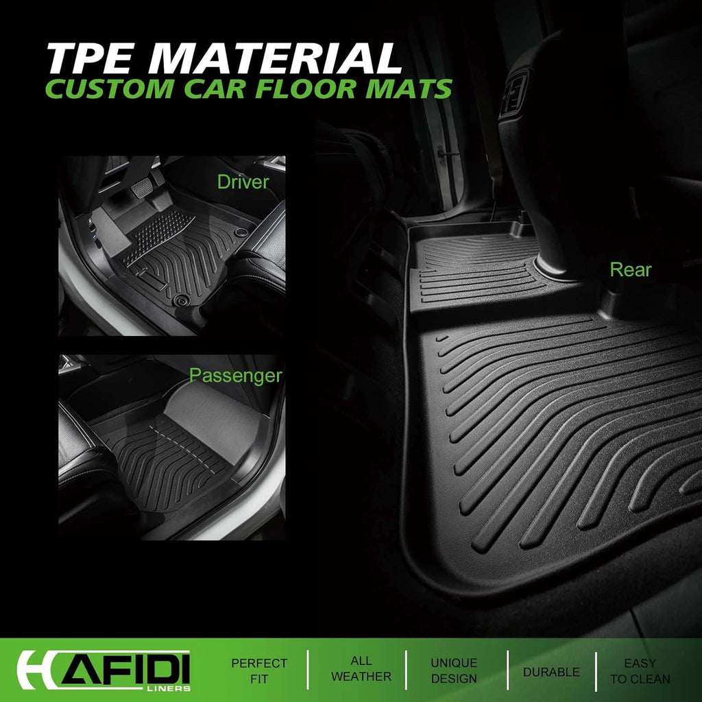 Automotive Floor Mats & Cargo Liner for Hyundai Tucson 2022-2026 All Weather Protection Full Set- Black