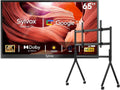 SYLVOX Outdoor TV with Rolling Stand, 65 inch 2000 Nit Full Sun Smart TVs, Sunlight Readable, IP56 Waterproof, 4K TV for Outdoor Households or Commercial Places