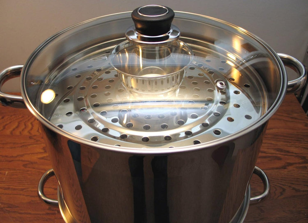 Uzbek 5 Tier / Level 20 qt. 18/10 Stainless Steel Steamer, Cooker, Warmer for Dumplings, Mantovarka, Manti