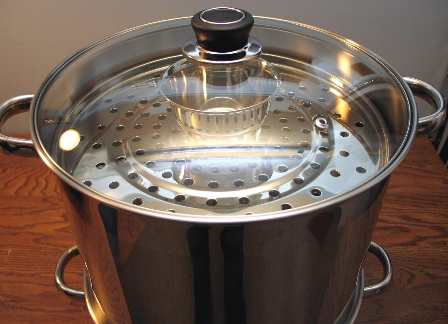 Uzbek 5 Tier / Level 20 qt. 18/10 Stainless Steel Steamer, Cooker, Warmer for Dumplings, Mantovarka, Manti