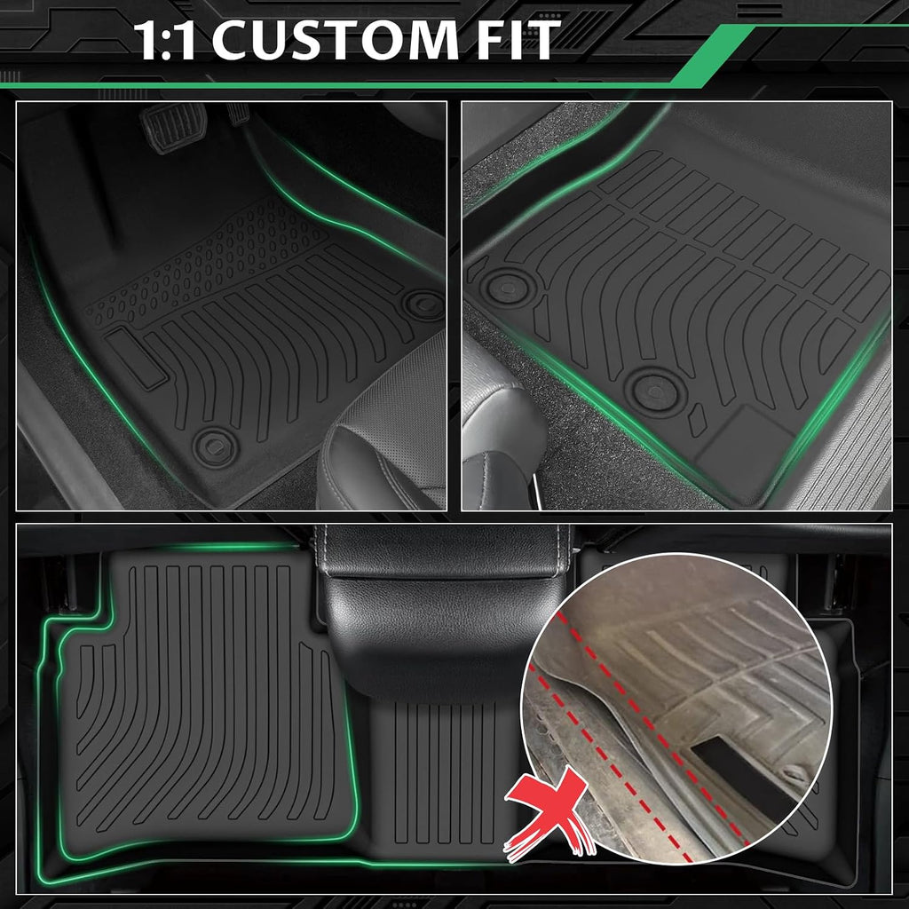 Floor Mats for Toyota Prius 2016-2022,(NOT for Prius c or Prius v),Custom Fit TPE All Weather Protection Floor Liners,Non-Slip Waterproof Cargo Liner,Car Accessories for Toyota Prius Prime