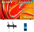 Sony K85XR70 85 Inch 4K Bravia LCD Mini LED Full Array HDR Google TV with a Walts TV Large/Extra Large Tilt Mount for 43'-90' Compatible TV's and Walts HDTV Screen Cleaner Kit (2024)