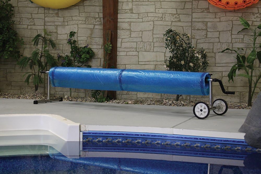 Sun2Solar 20-Foot Stainless Steel | Solar Cover Deluxe Reel System | Works with 800 & 1200 Series | Perfect for In-Ground Swimming Pools