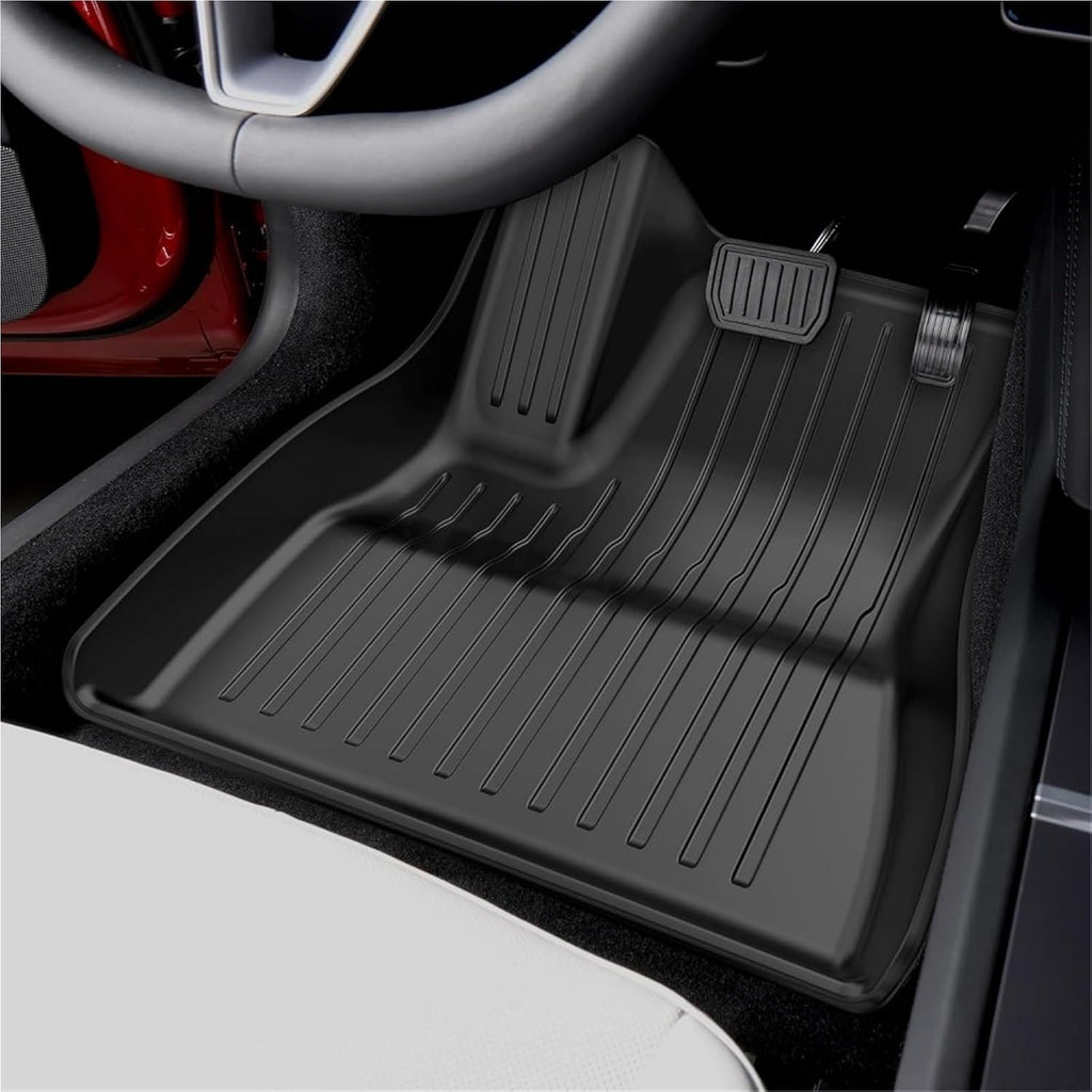 for Tesla Model 3 Highland 2024 TPE Floor Mats,All Weather Waterproof Anti-Slip Front Rear Cargo Liner Trunk Mat(Right Rudder 6pcs)