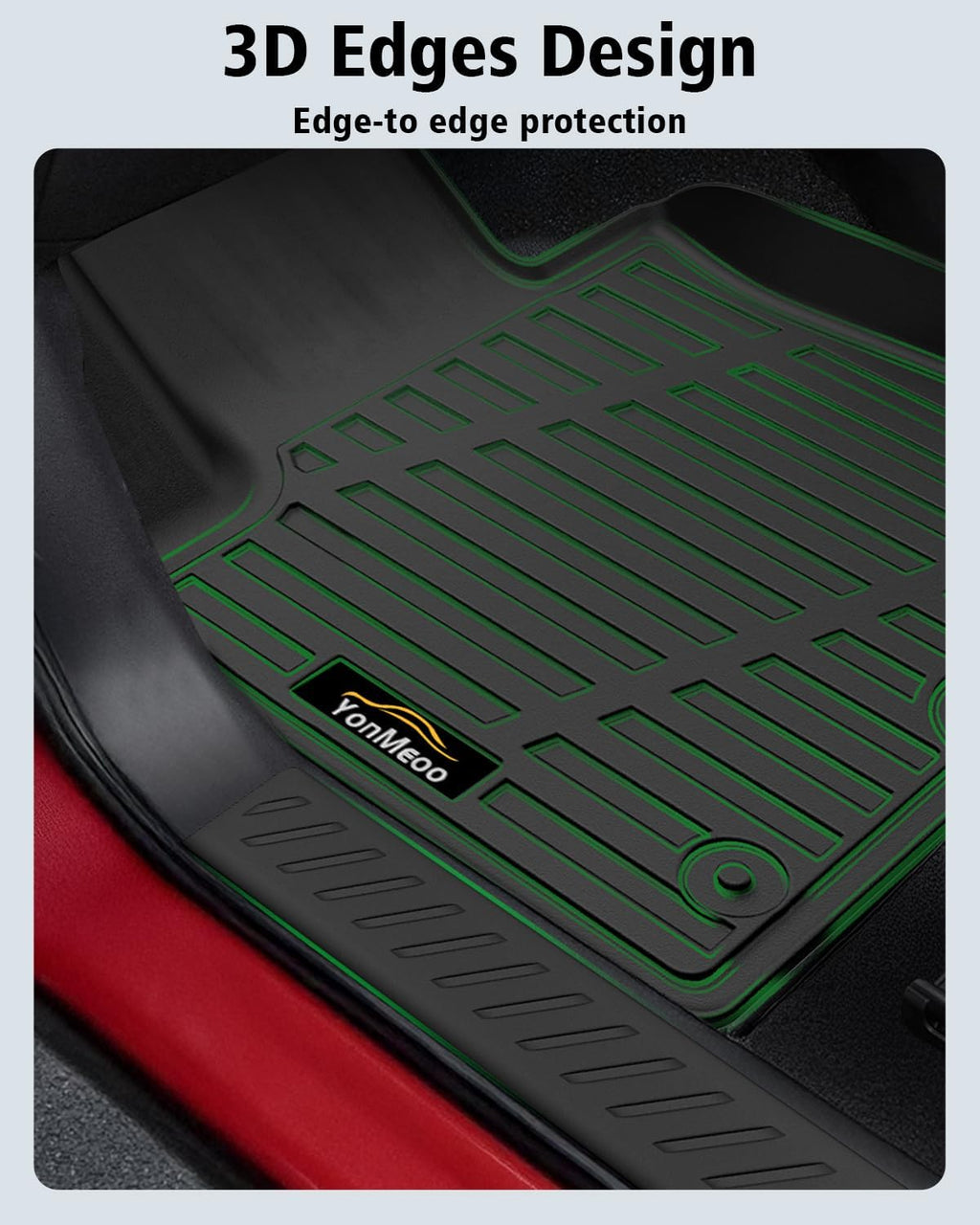 Floor Mats & Cargo Mat with Backrest Mat Custom for Mazda CX-50 2023-2025 2026 (Only Gas), Door Sill Guards, All Weather TPE Full Set Floor Liners Trunk Mat for CX-50 Fuel Accessories