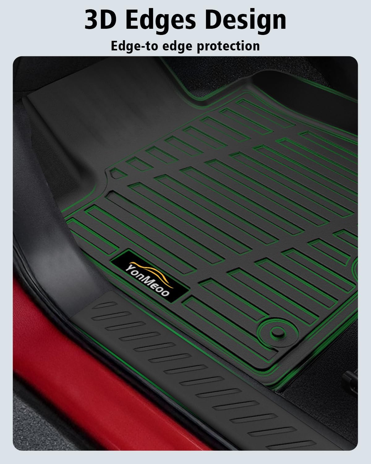 Floor Mats & Cargo Mat with Backrest Mat Custom for Mazda CX-50 2023-2025 2026 (Only Gas), Door Sill Guards, All Weather TPE Full Set Floor Liners Trunk Mat for CX-50 Fuel Accessories