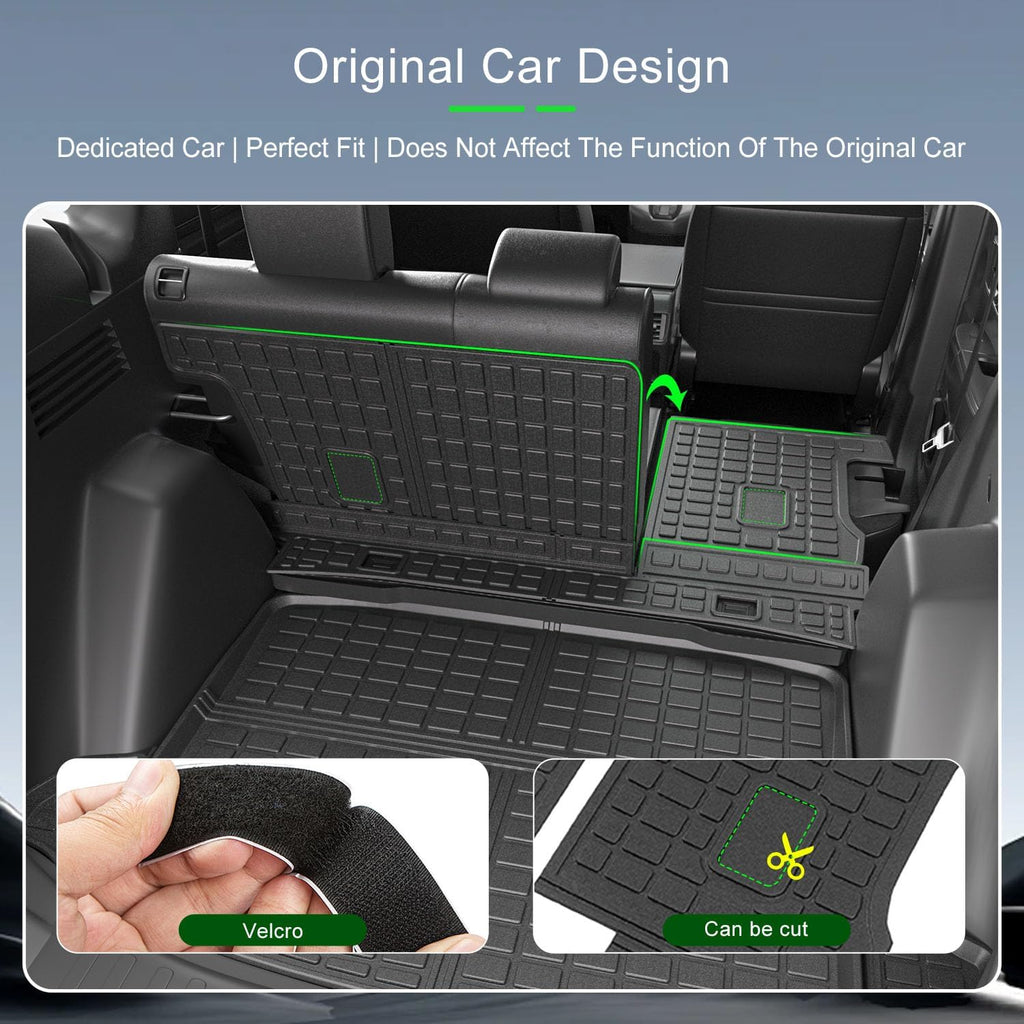 xipoqix Floor Mats Compatible with 2017-2022 Honda CRV Trunk Mat Backrest Mats TPE Replacement for 2017-2020 2021 2022 Honda CR-V Accessories (Trunk Mat+Backrest Mat+Floor Mat)