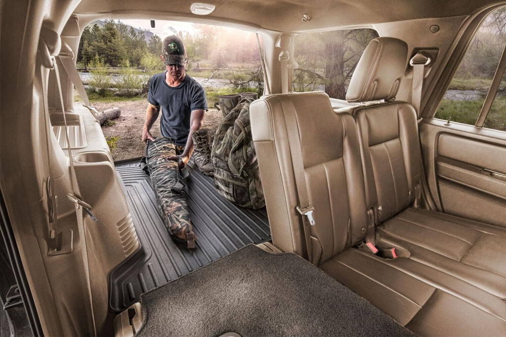 Husky Liners Weatherbeater Cargo Liner | Fits 2018-2024 Ford Expedition (MAX ONLY) & Lincoln Navigator (L Model ONLY) Will NOT Fit Standard Models, Fits Behind 2nd Seat | 1-pc Black - 23481
