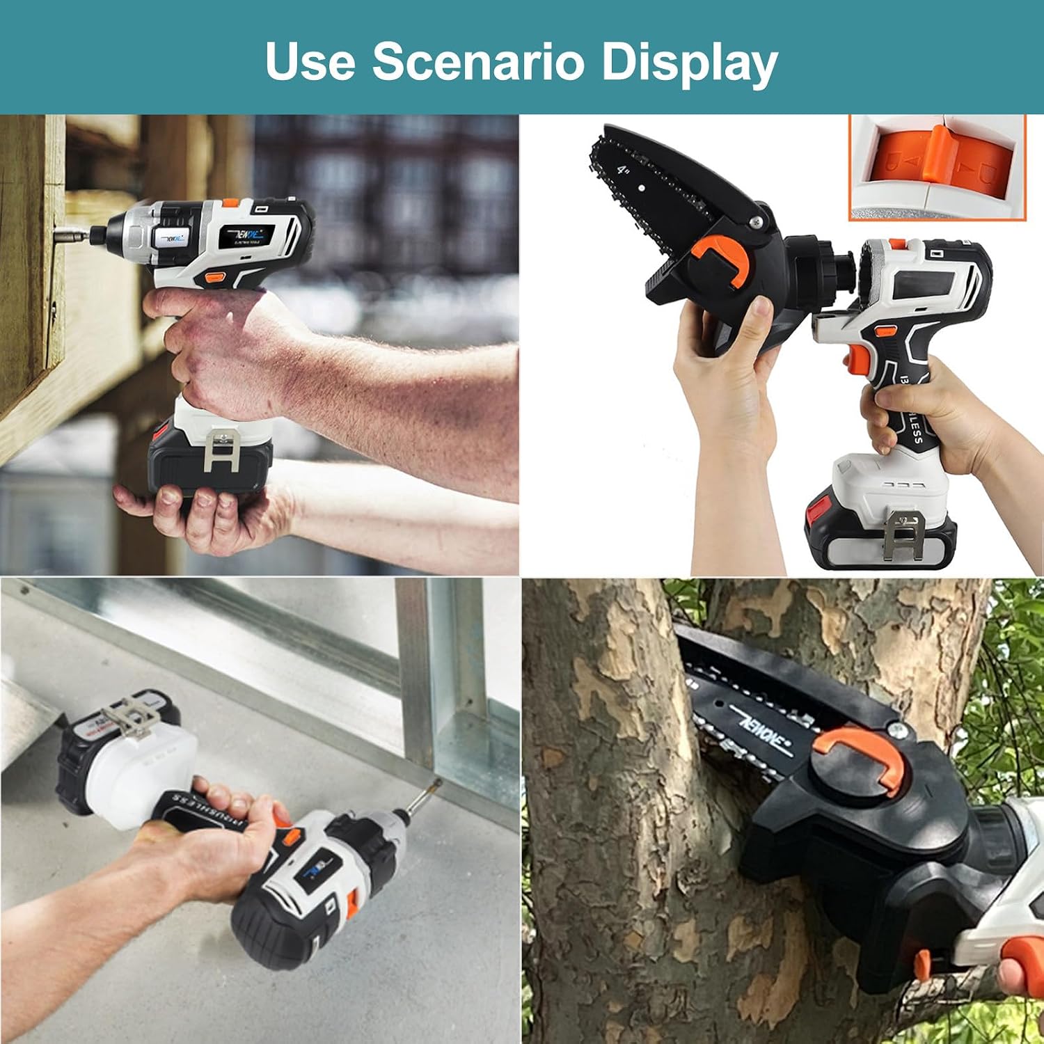 Cordless Drill Driver, 10-In-1 Woodworking Combo Kit, Portable Brushless Power Tool Combo Cordless Hand Drill, With 4.0 Ah Battery, For Projects, Home Improvement