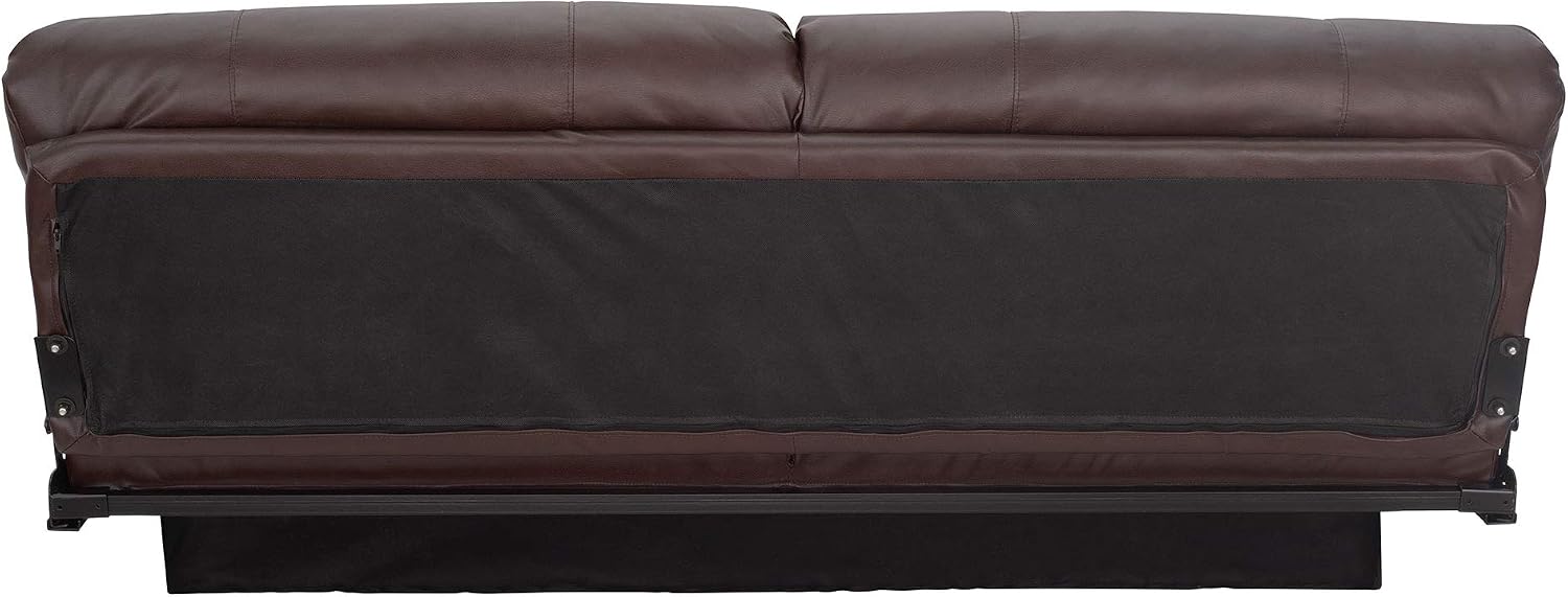 RecPro Charles RV Jackknife Sofa | Love Seat | Sleeper Sofa | Length Options 62', 68', 72' (72 Inch, Mahogany)
