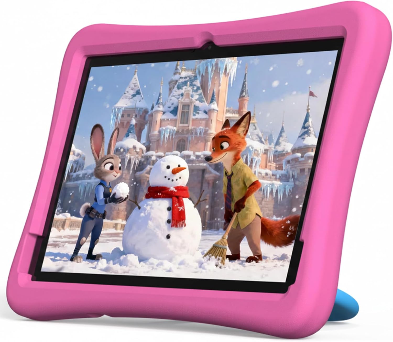 plimpton Kids Tablet 10 Inch - Upgraded Android 15 Tablet for Kids with Case Included, Octa-Core, Google Kids Space, Parental Control, 4GB+64GB, WiFi, BT5.3, YouTube, Great Gift for Toddler (Pink)
