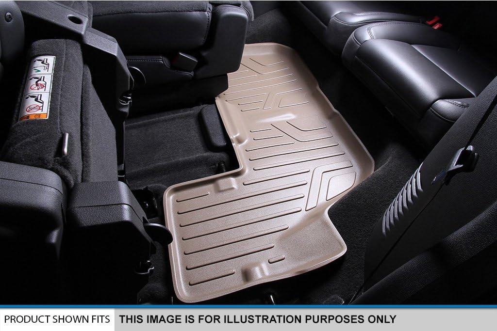 SMARTLINER Custom Fit Floor Mats 3 Row Liner Set for 2017-2019 Ford Explorer