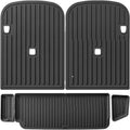 Compatible for Tesla Model X 2024 5/6/7 Seat TPE 3D Car Floor Mats Cargo Liner Trunk Pad Waterproof Protective Left Rudder(7seats 5PCS)