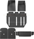 for Tesla Model X 2024 5/6/7 Seat TPE 3D Car Floor Mats Cargo Liner Trunk Pad Waterproof Protective Left Rudder(7seats 9PCS)