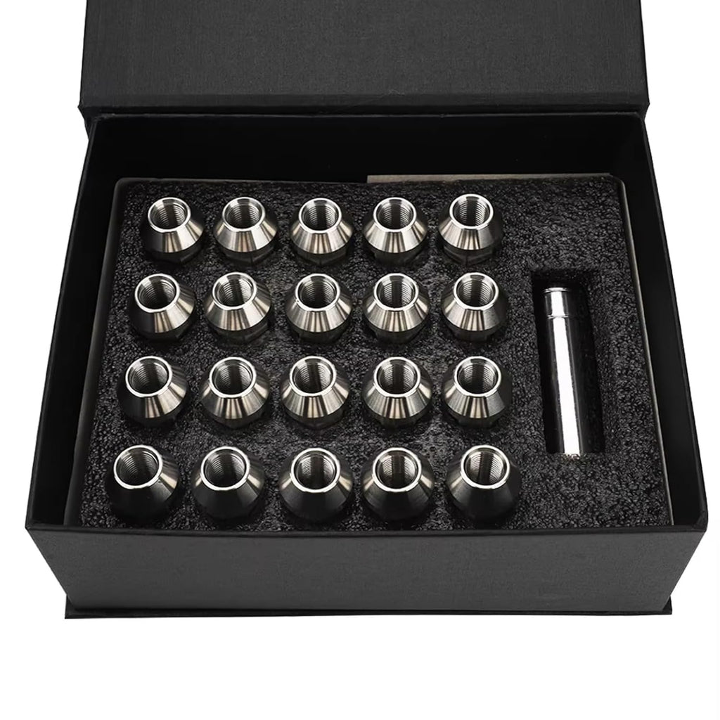 Car Locking Wheel Bolts Compatible with Lincoln for 20PCS Stainless Steel Lug Nuts M12x1.25 M12x1.5 M14x1.5 M14x2 1/2-20 9/16-18 Wheel Nuts Bolts Wheel Bolts Nuts