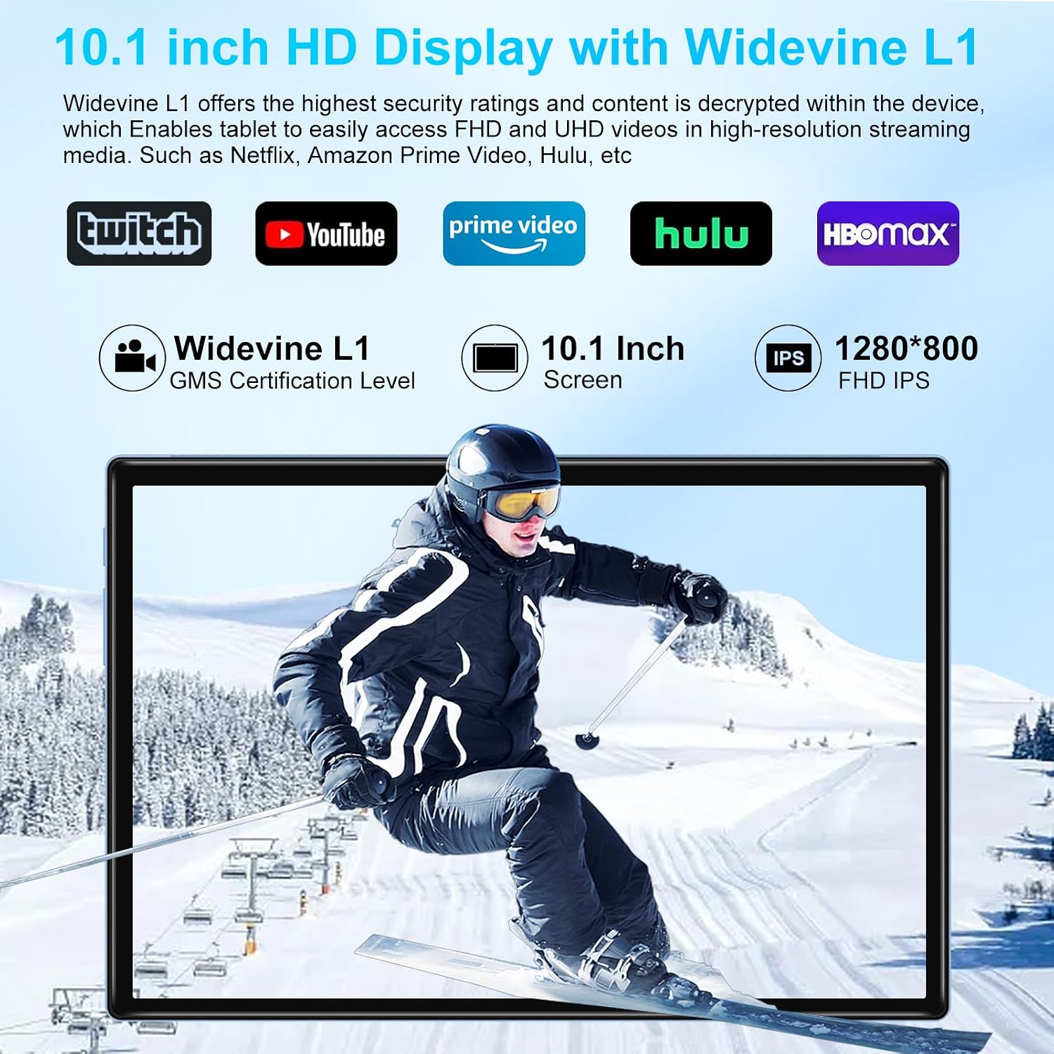 2025 Android 15 Tablet, 10 Inch Octa-Core Tablets 22GB+128GB+1TB Expand, 2-in-1 Electronic Tablet with Keyboard Mouse, 8000mAh Battery, HD IPS Display, GPS,Widevine L1, Split Screen, Metal Body -Blue