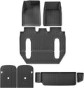 for Tesla Model X 2024 5/6/7 Seat TPE 3D Car Floor Mats Cargo Liner Trunk Pad Waterproof Protective Left Rudder(6seats 8PCS)