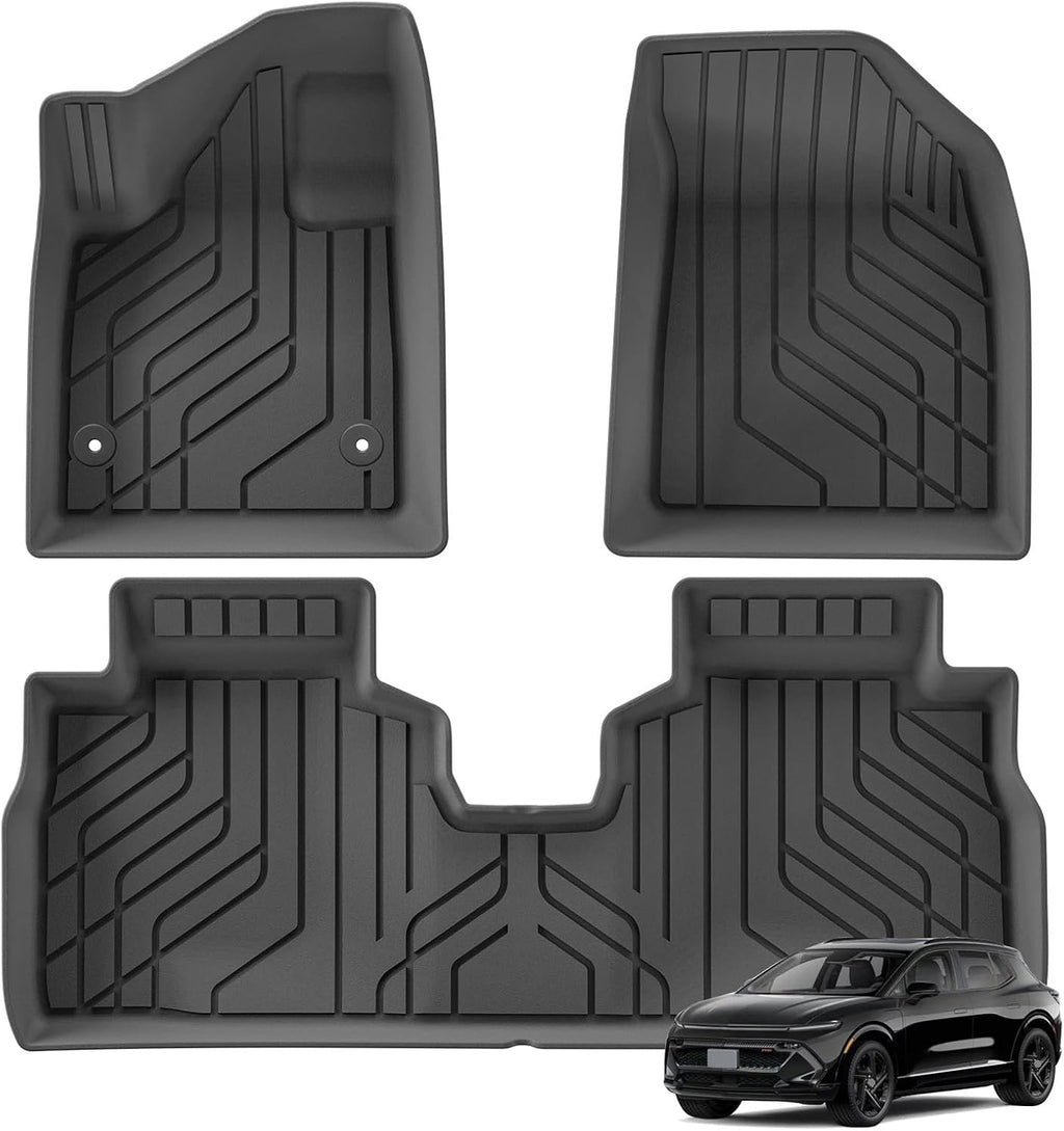 for Chevy Equinox EV 2025 TPE 3D Car Floor Mats Trunk Pad Waterproof Protective All Weather Black(Trunk 1P)