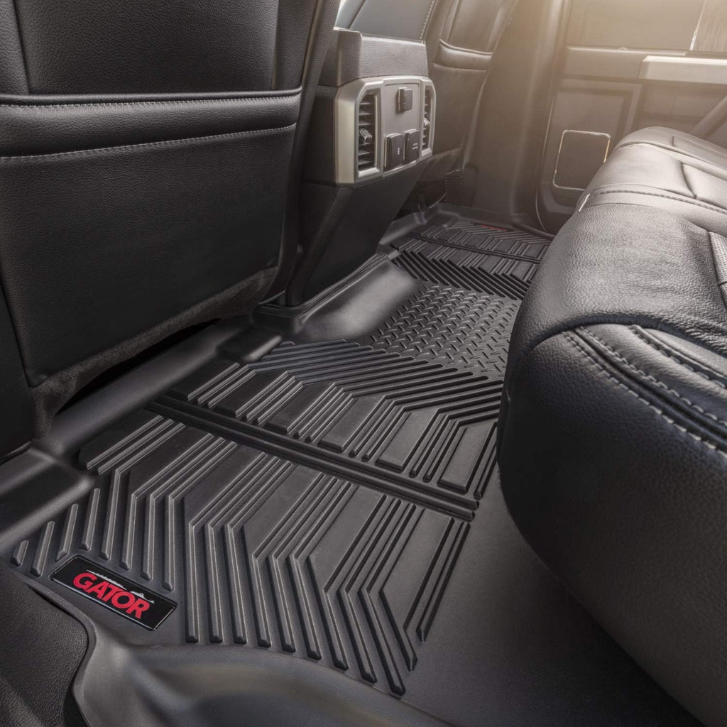 Gator Covers Gator Accessories 79609 Black Front and 2nd Seat Floor Liners Fits 15-19 Colorado/Canyon Crew Cab, Combo Set