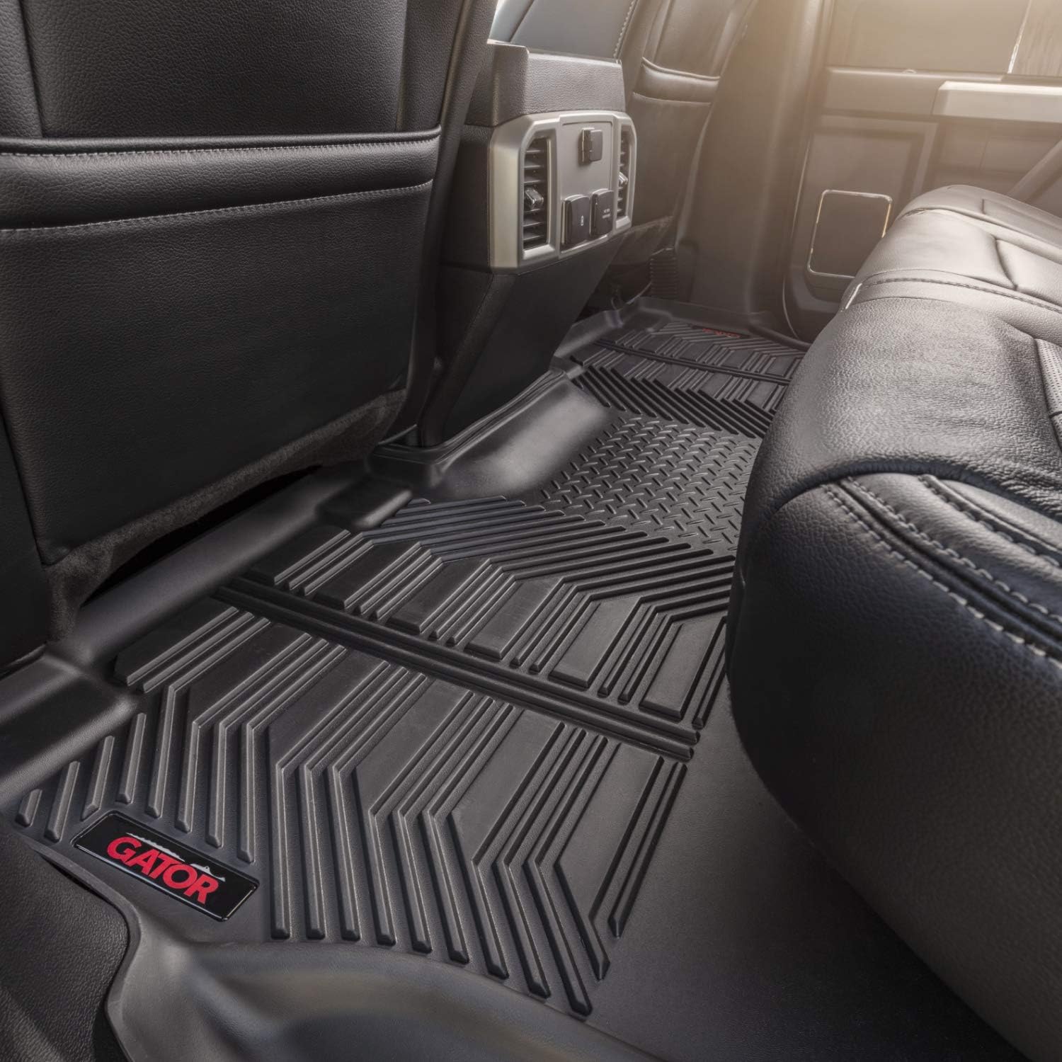 Gator Covers Gator Accessories 79609 Black Front and 2nd Seat Floor Liners Fits 15-19 Colorado/Canyon Crew Cab, Combo Set