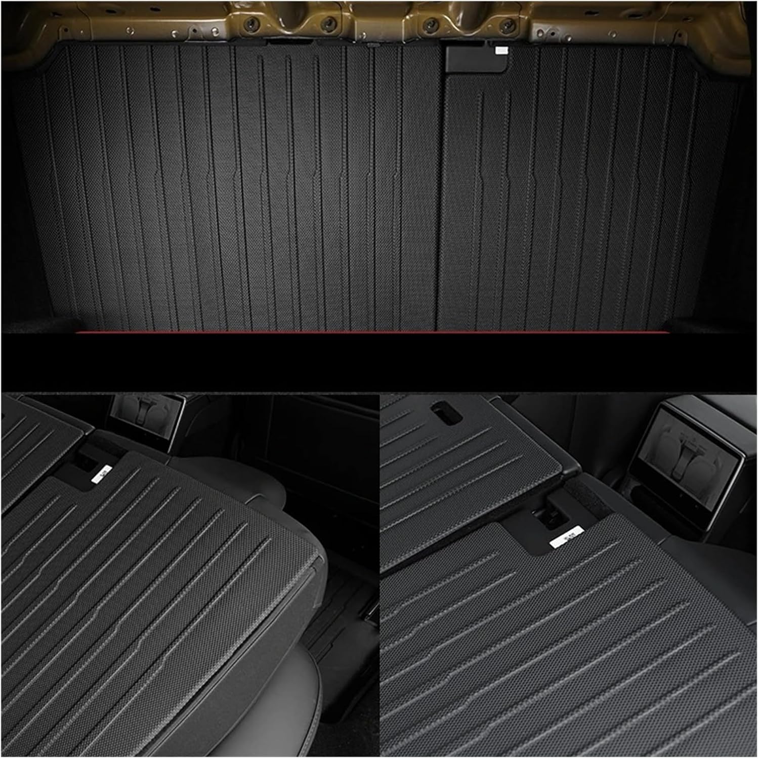 Highland Cargo Liner Floor Mats Anti-Slip Pads Waterproof Trunk Mat,Compatible with Tesla Model 3 2024 Highland Accessories(for 3 6Pcs Mats XPE)