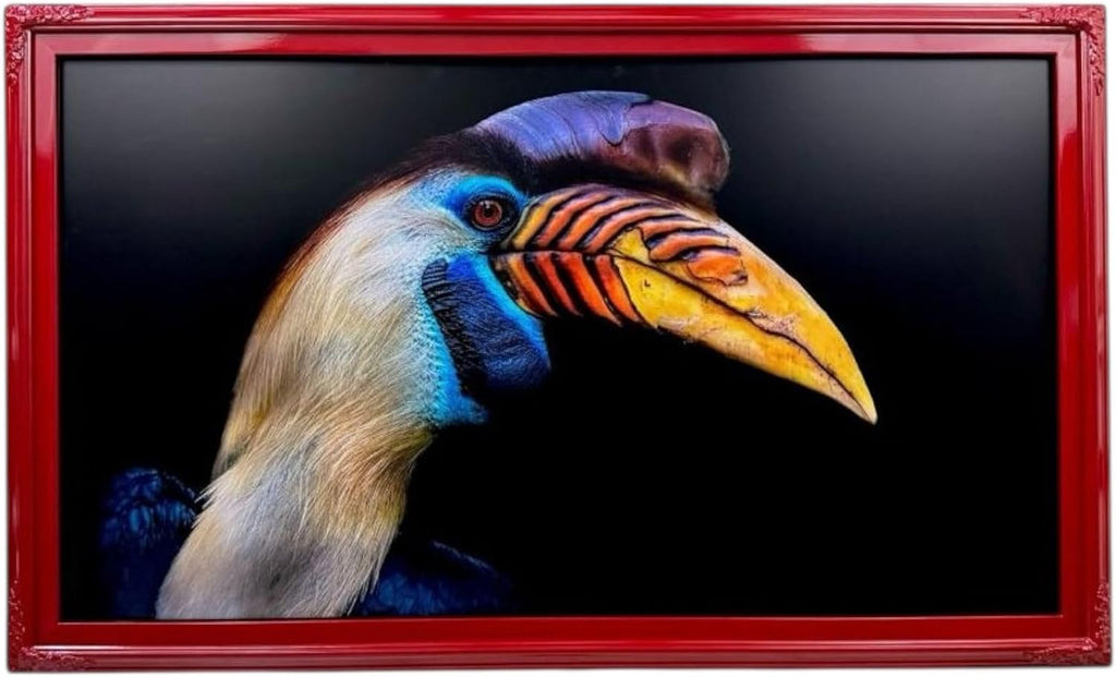 32, 43, 50 & 55 Inch Handmade wood ornate TV Frame for Samsung The Frame TV. GLOSSY RED (not for use with other models) (55 INCH)