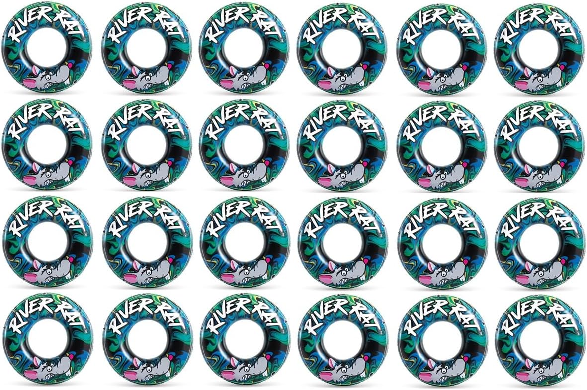 Intex 24-Pack River Rat 48' Inflatable Tubes for Lake/Pool/River | 24 x 68209E