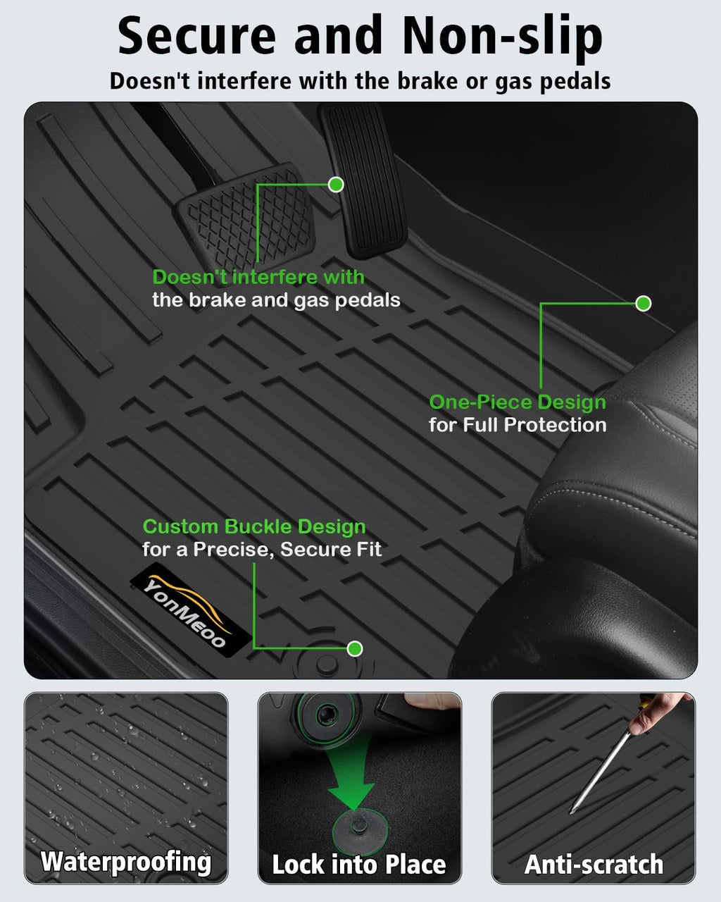 loor Mats Custom for Dodge Hornet 2026 2025 2024 2023 GT/GT Plus Cargo Liner with Backrest Mat All Weather TPE Rubber Full Set Floor Liners Trunk Mat for Hornet Automotive Accessories, Black
