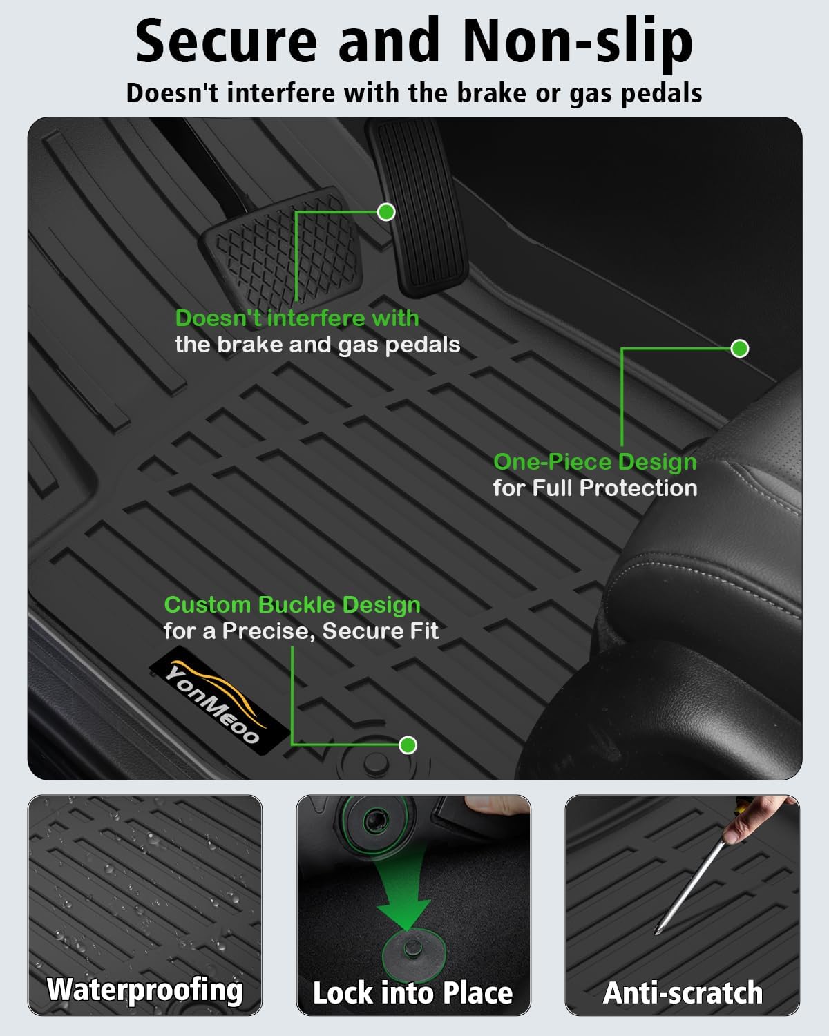 loor Mats Custom for Dodge Hornet 2026 2025 2024 2023 GT/GT Plus Cargo Liner with Backrest Mat All Weather TPE Rubber Full Set Floor Liners Trunk Mat for Hornet Automotive Accessories, Black