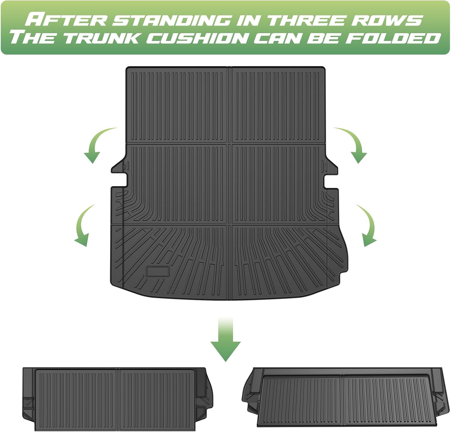 Cartist Floor Mats for 2015-2019 Ford Explorer 6 & 7 Seats, All Weather Cargo Liner for Explorer Accessories, Heavy Duty TPE Cargo Mats for Explorer XLT/Limited/Sport/Platinum, Car Accessories