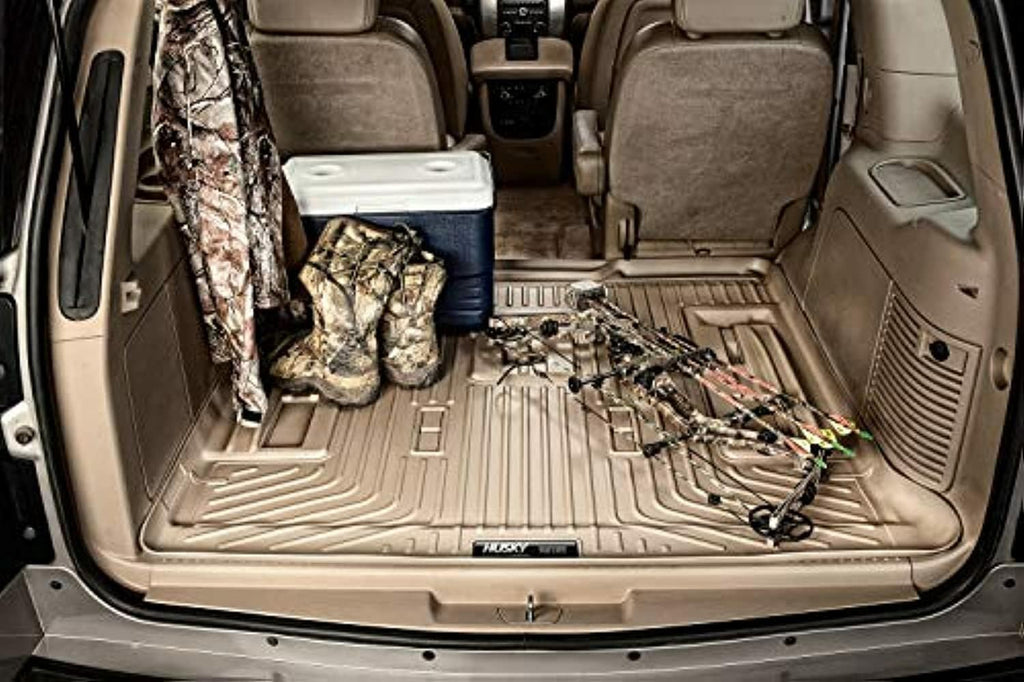 Husky Liners Weatherbeater Cargo Liner | Fits 2018-2024 Ford Expedition Max, 2018-2024 Lincoln Navigator L Reserve/Select (Behind 3rd Seat) | 1-pc Black - 23441