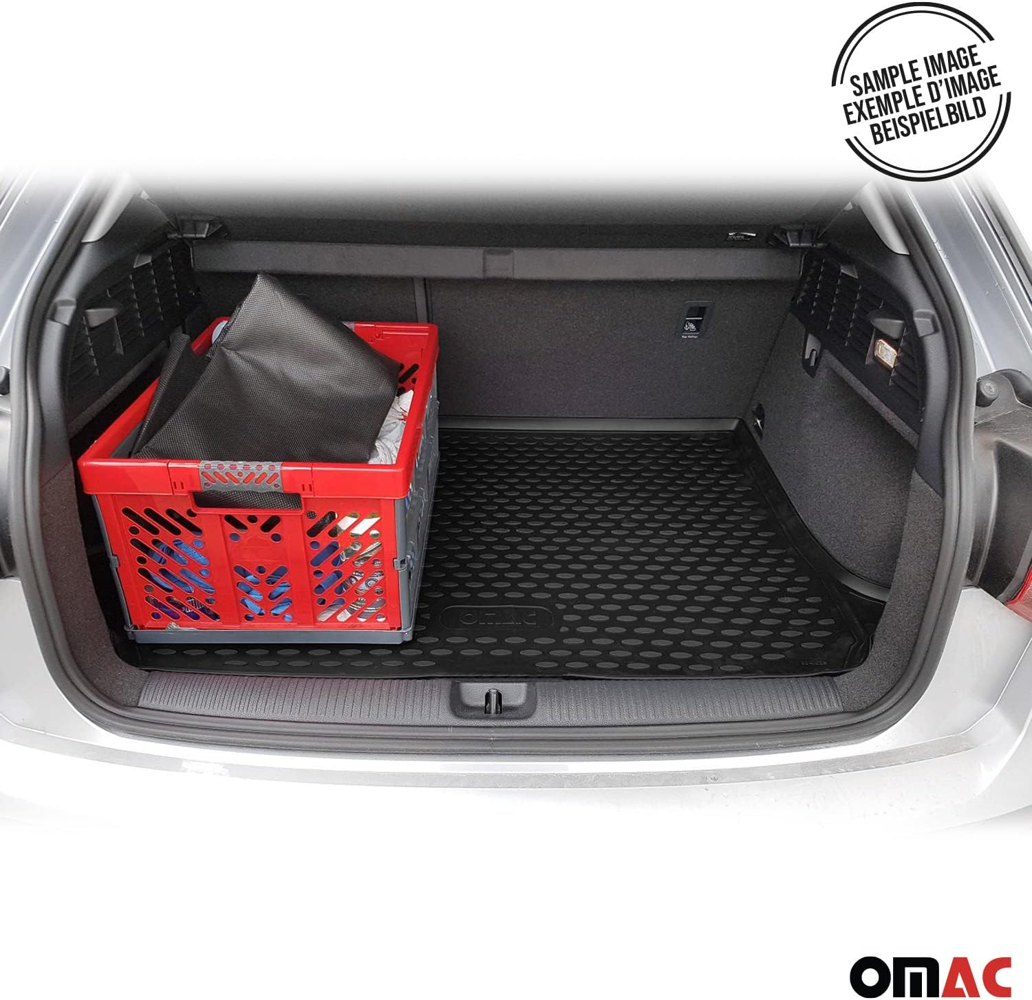 OMAC Custom Floor Mats & Cargo Liners for Honda Element 2003-2008 Black 4 Pcs