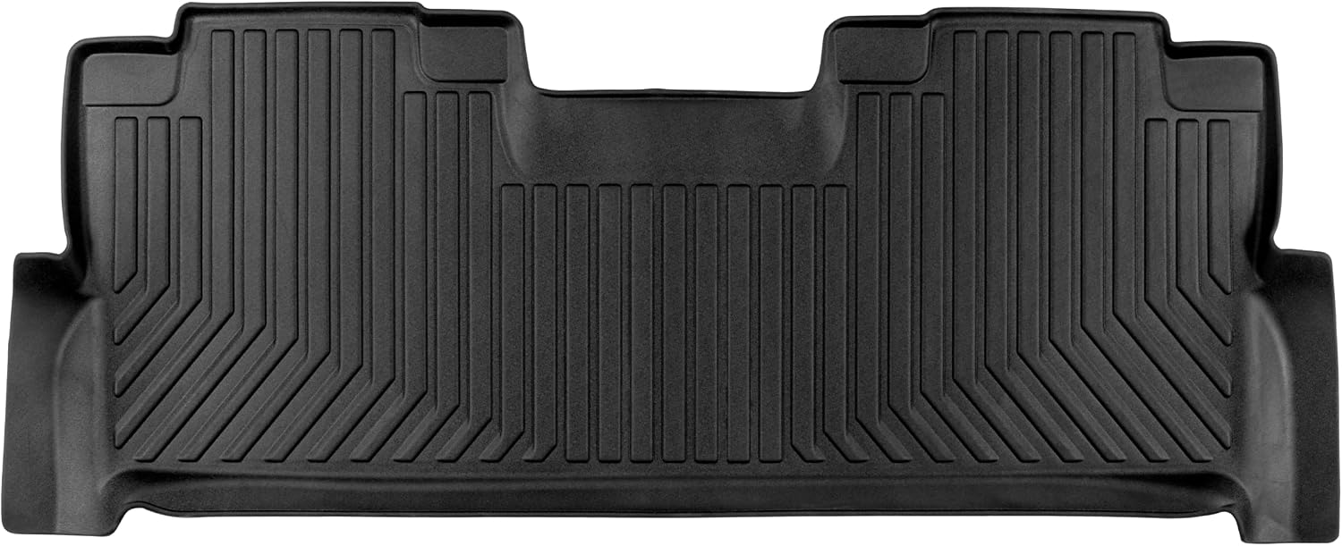 CAT® JustFit™ 3D Custom Fit Rear Floor Mat for Ford F-250 F-350 Super Duty Crew Cab 2017-2026, Heavy Duty Rubber Floor Liner Laser Measured, Ford Super Duty Accessories