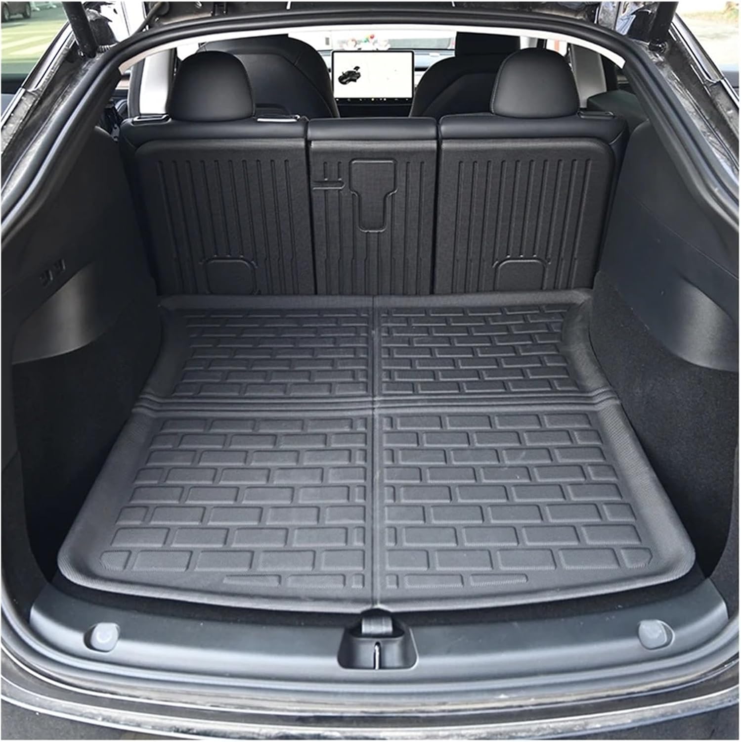Floor Mats Compatible with Tesla Model 3 2021-2024 Highland Model Y 2017-2024 Custom All Weather Cargo Liner Trunk Accessories(My 2017-24 6PCS)