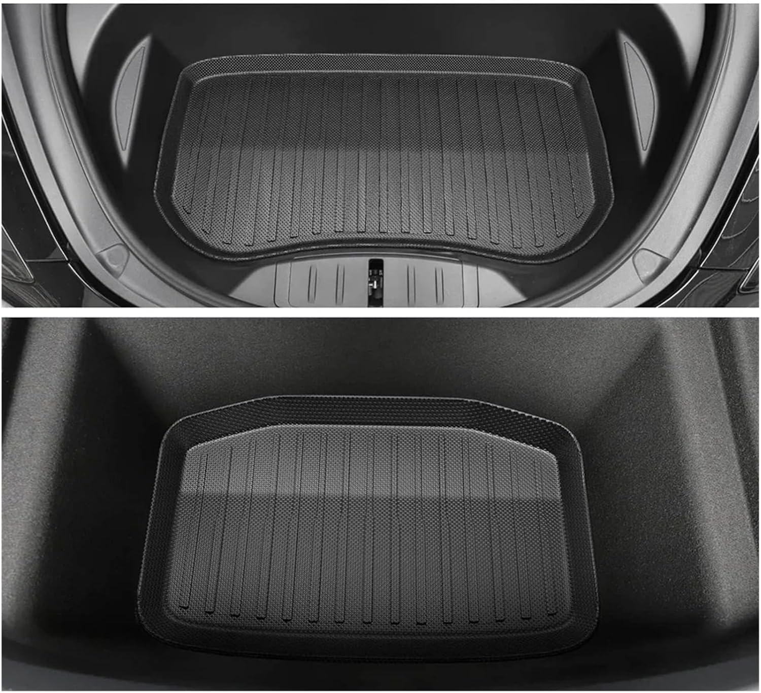TPE Rubber Floor Mats 2024 Compatible with Tesla Model 3 Highland All Weather Waterproof Non-Slip Cargo Liner Trunk Mats Accessories(M3H LHD 3PCS)